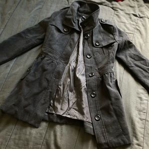 B Wear Byer California Charcoal Pea Coat